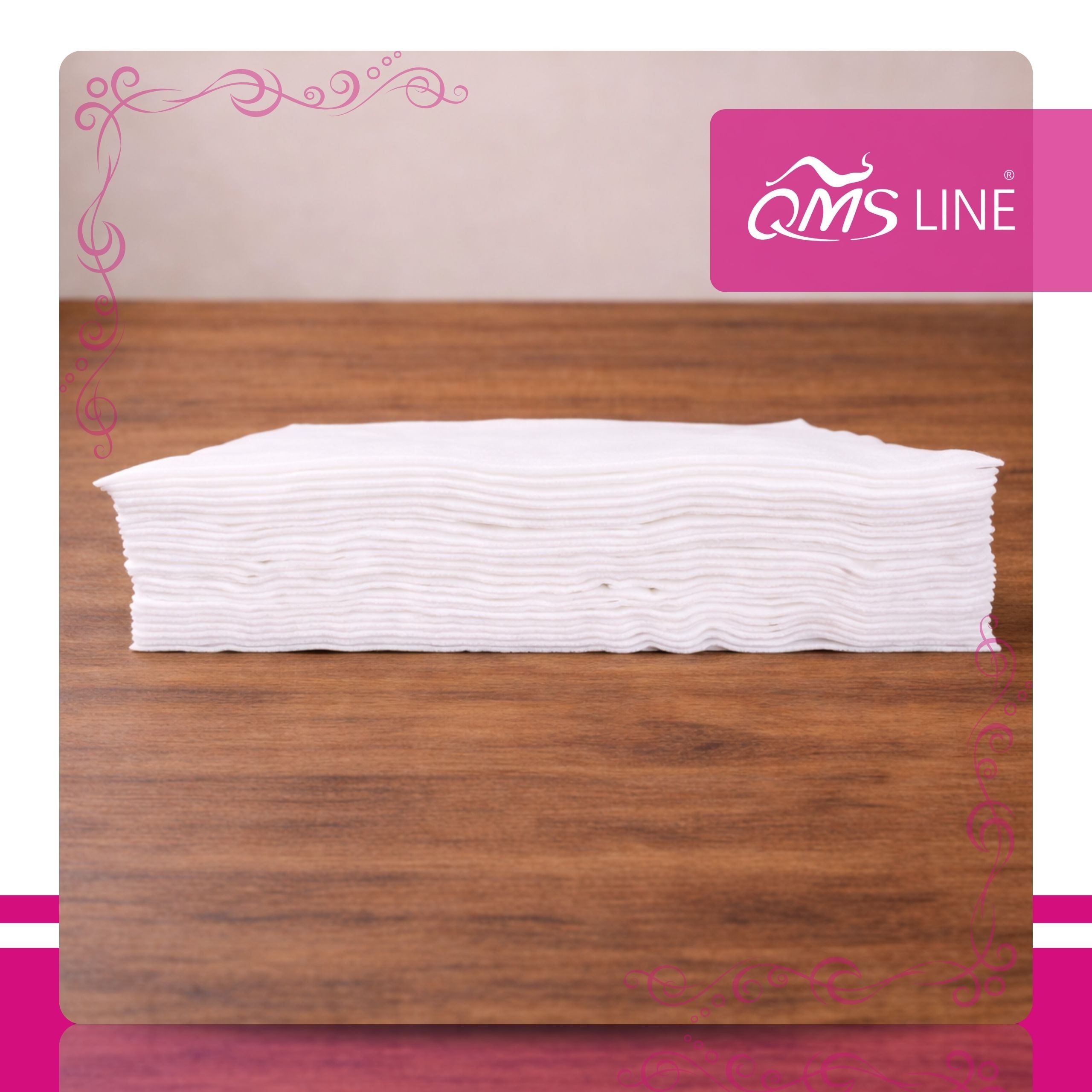 Ręcznik włókninowy jednorazowy perforowany biały 70 × 50 cm 40 g QMS Line Premium 100 szt. – higiena i wygoda pracy w salonie - obrazek 5
