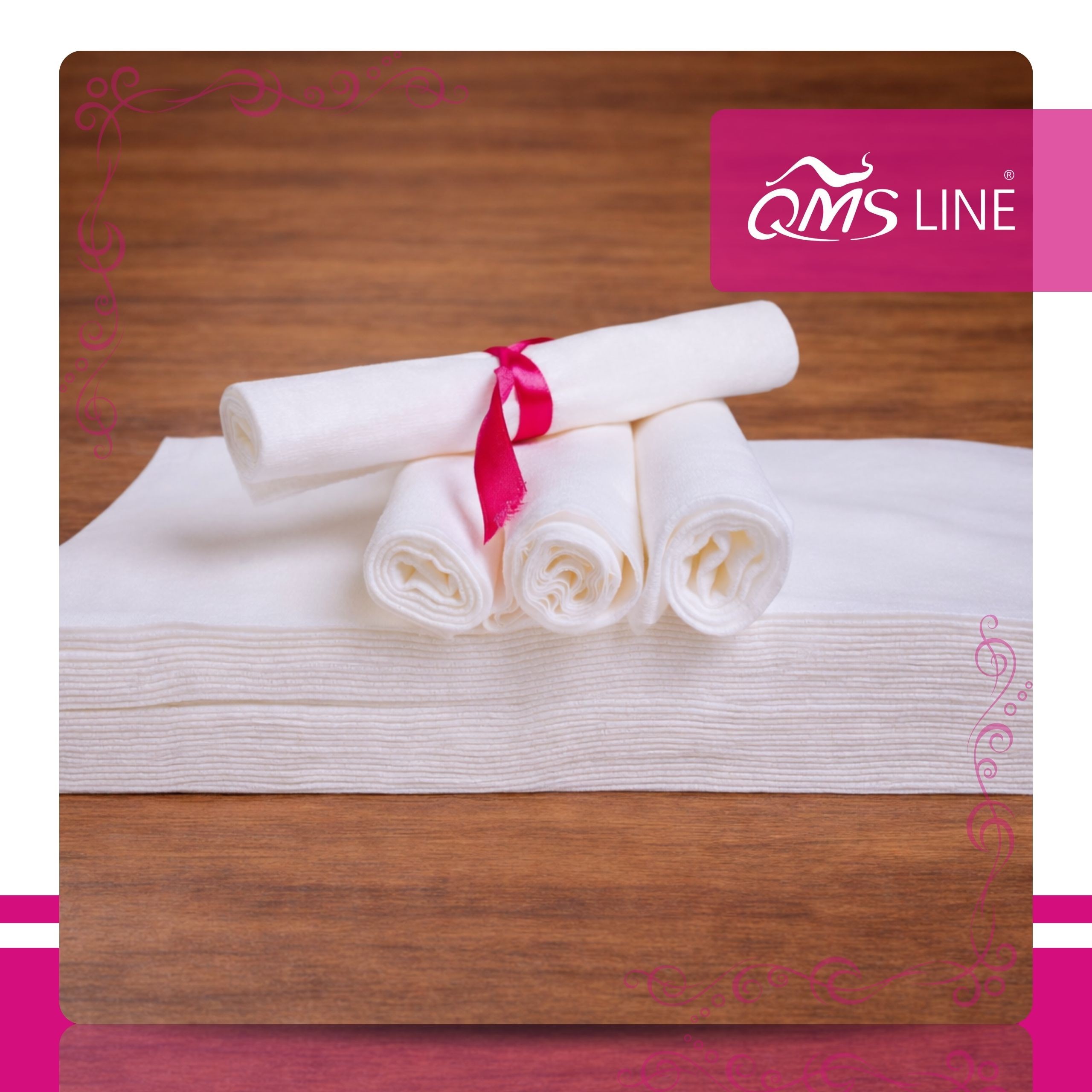 Ręcznik Włókninowy Jednorazowy 70 x 40 cm 45 g – 100 szt. – QMS Line Premium Bio-Eko - obrazek 2